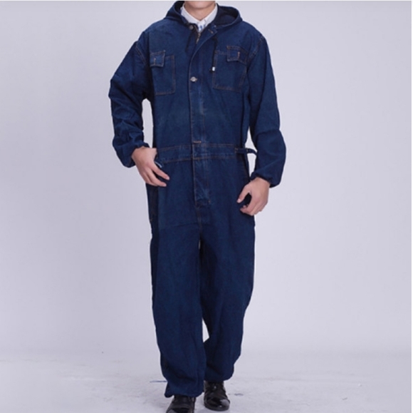 mens denim coverall